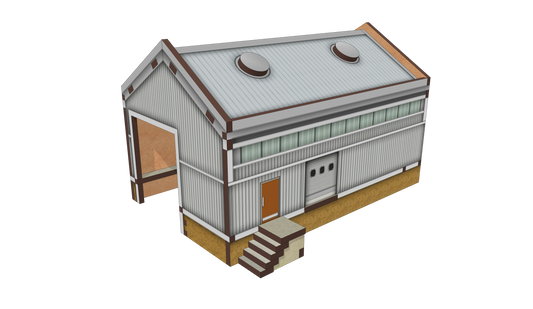 Modern Single Track Shed (Short)