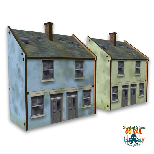 OO Scale 1900s Style Stucco Houses