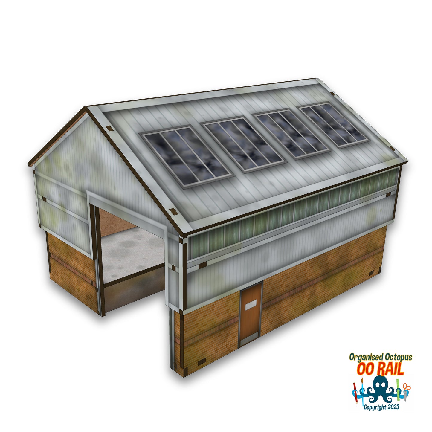 OO Scale Modern Single Track Engine/Goods Shed