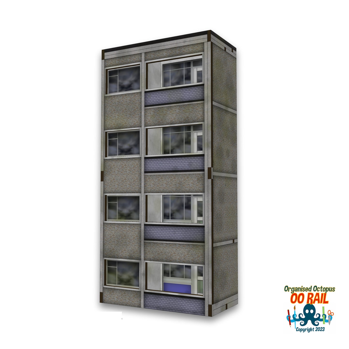 OO Scale Block of Flats - Residential Module