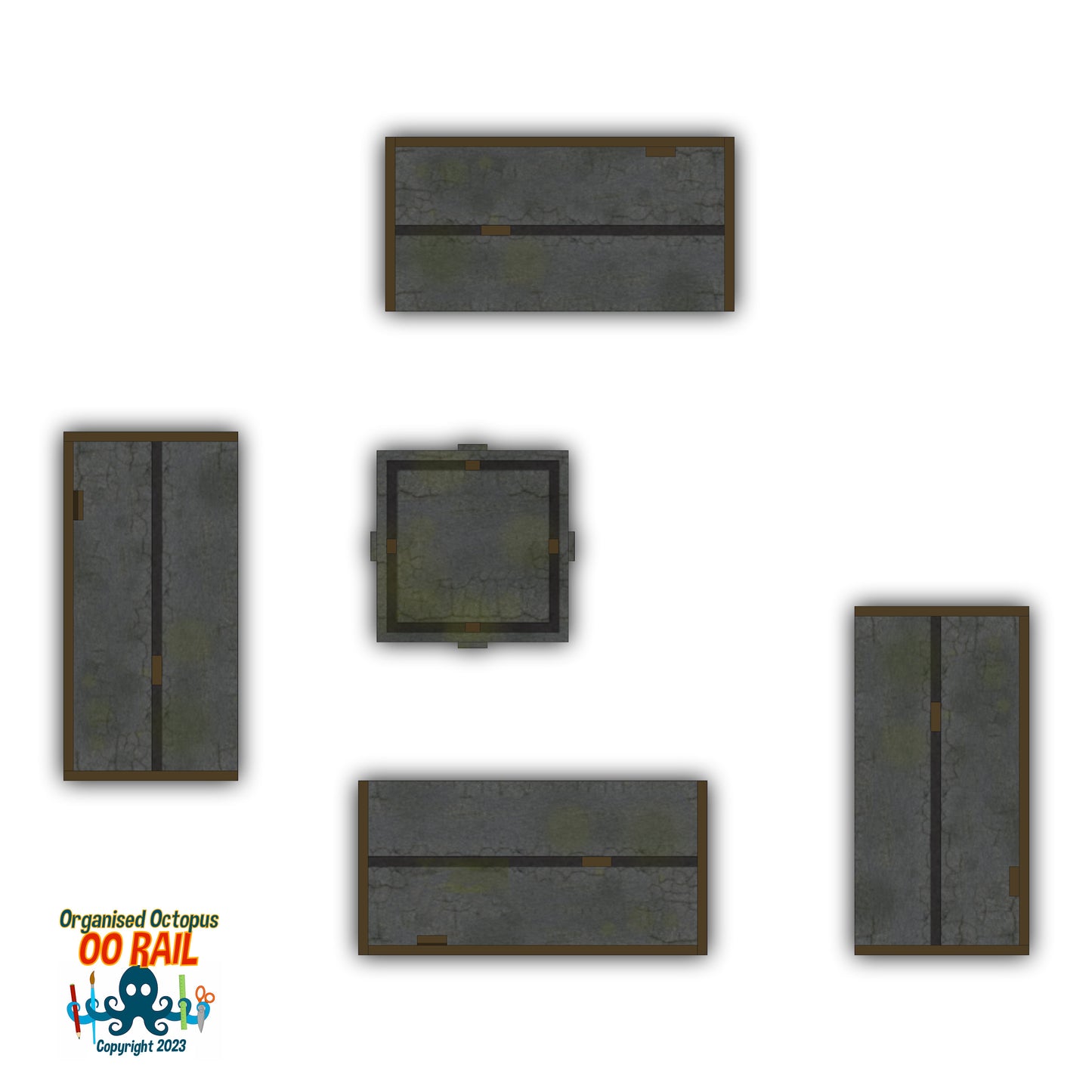 OO Scale Block of Flats - Multi - x4 Module