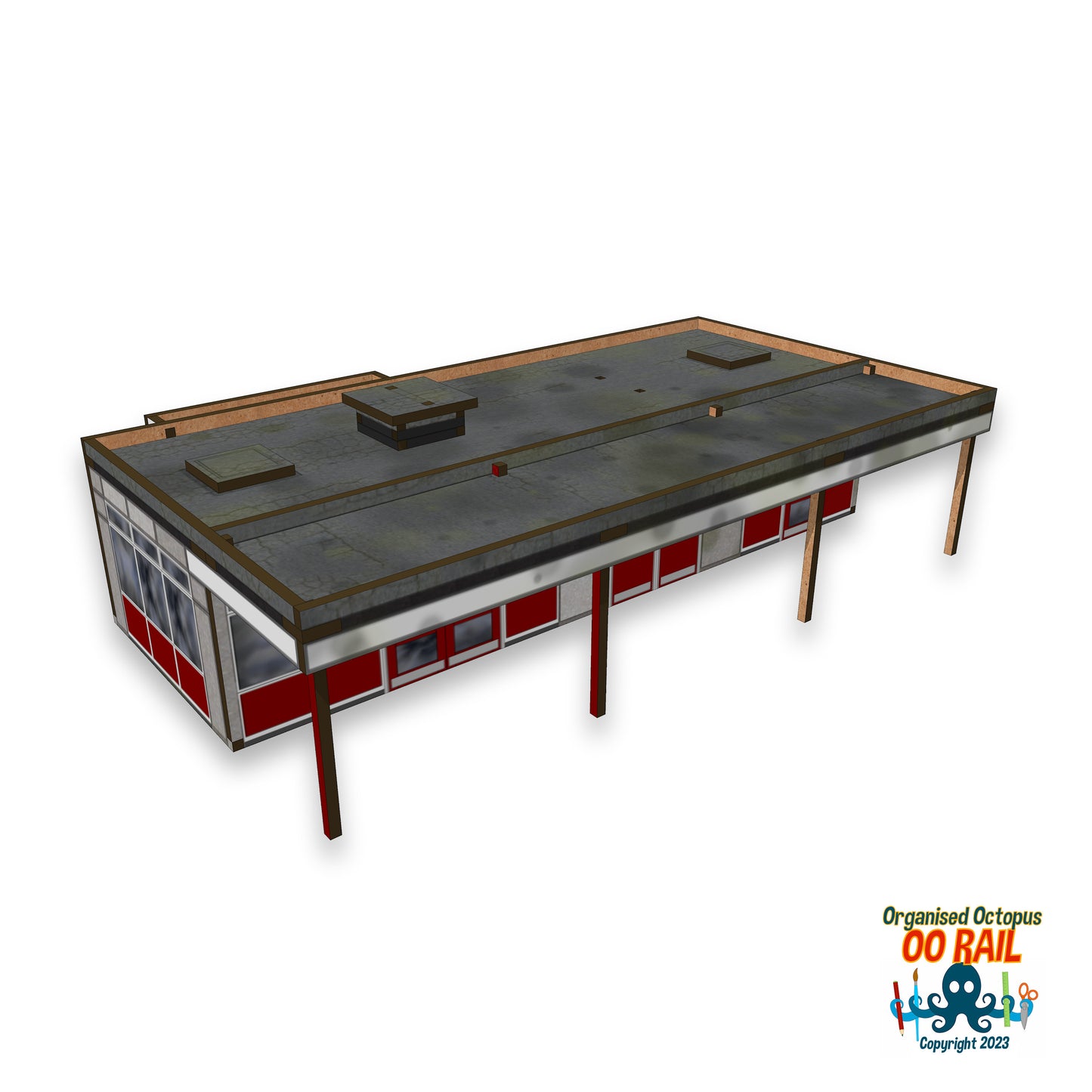 OO Scale 1970s and 80s CLASP Type Prefabricated Small Station (2)