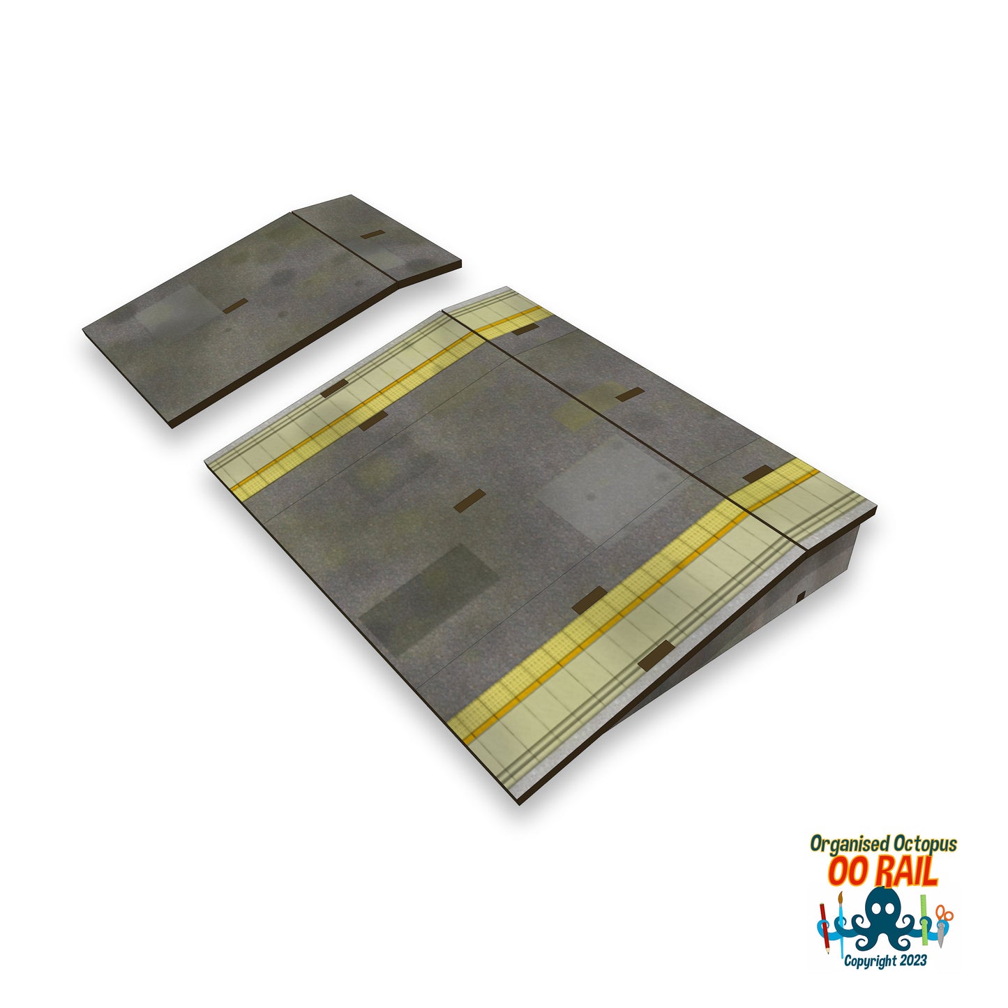 OO Scale Straight Platform Run Off Kit 7.6cm long.