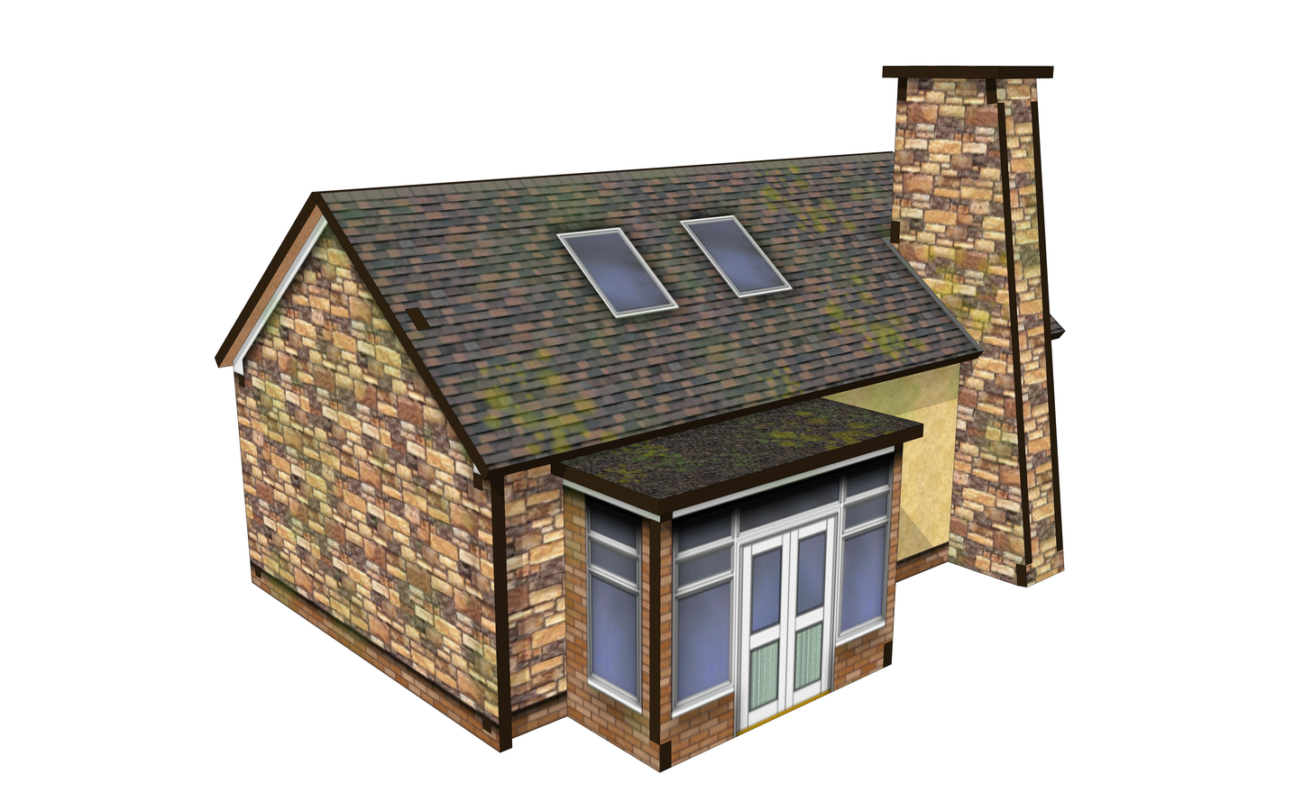 OO Scale 1970s Style Bungalow