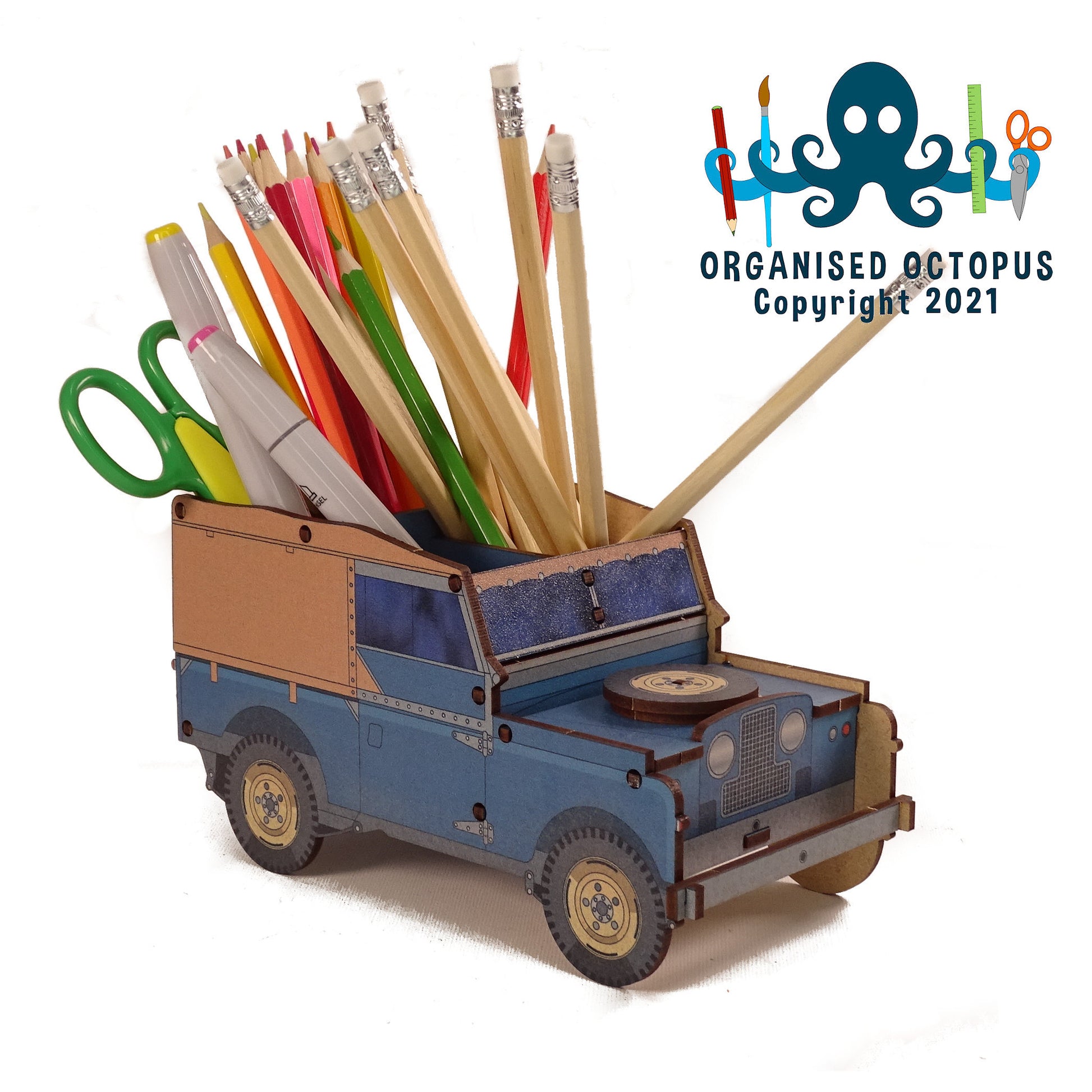 SWB Land Rover - Blue - Lift up bonnet