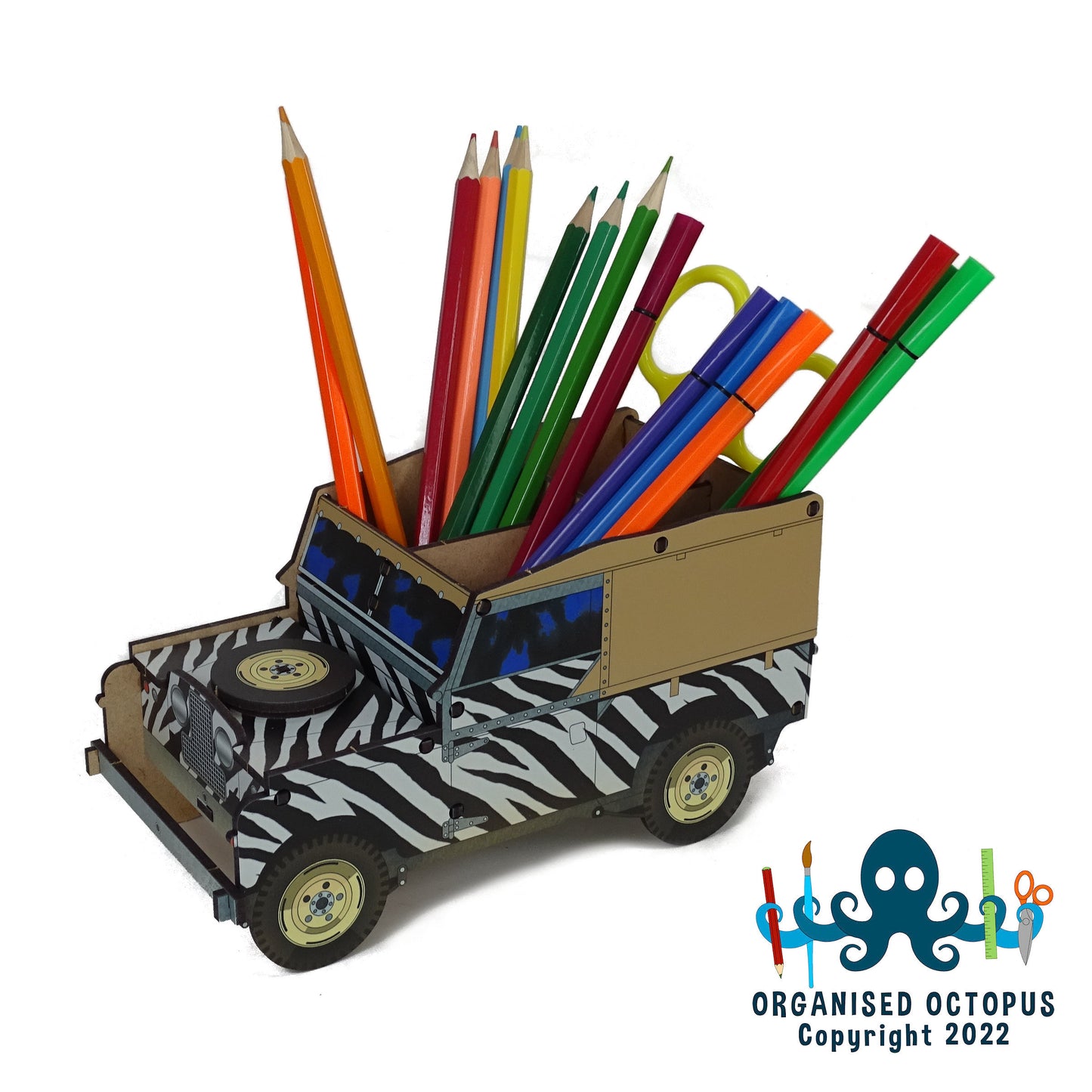 SWB Land Rover - Safari Zebra Pattern