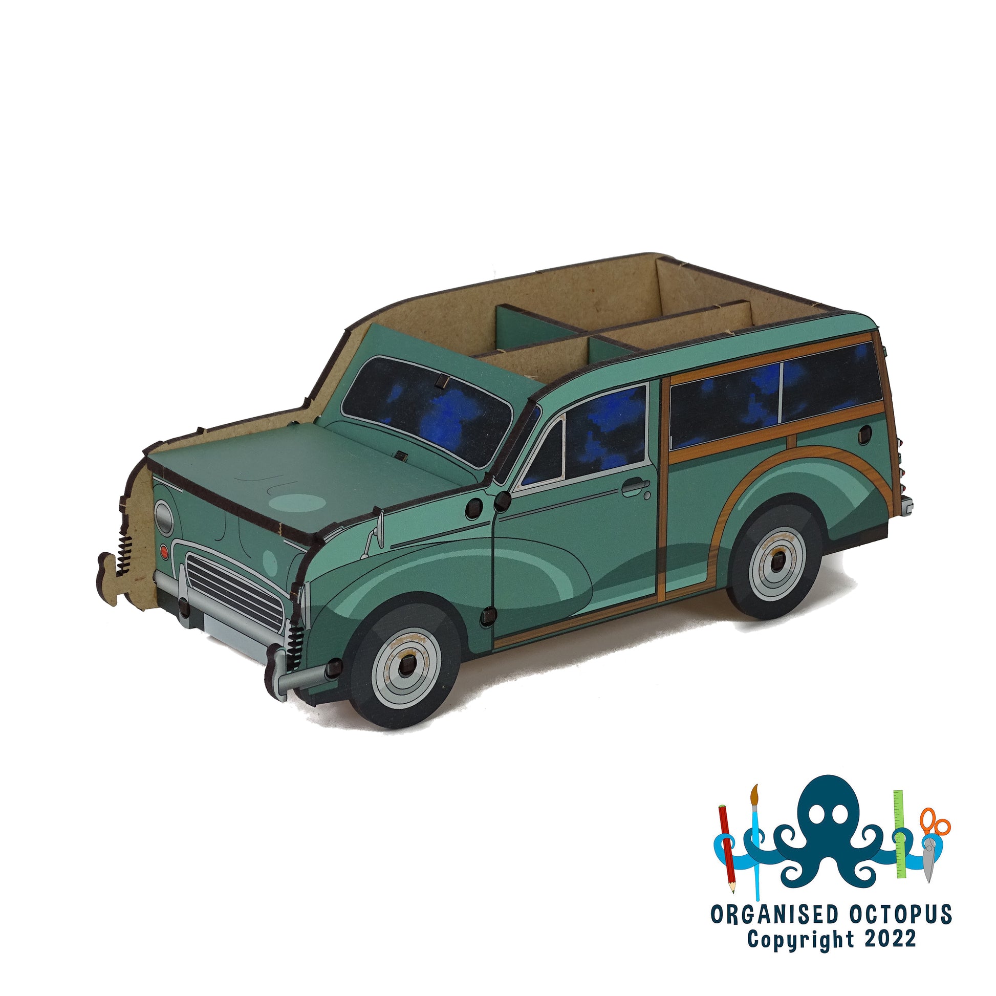 Green Morris Traveler with lift up bonnet