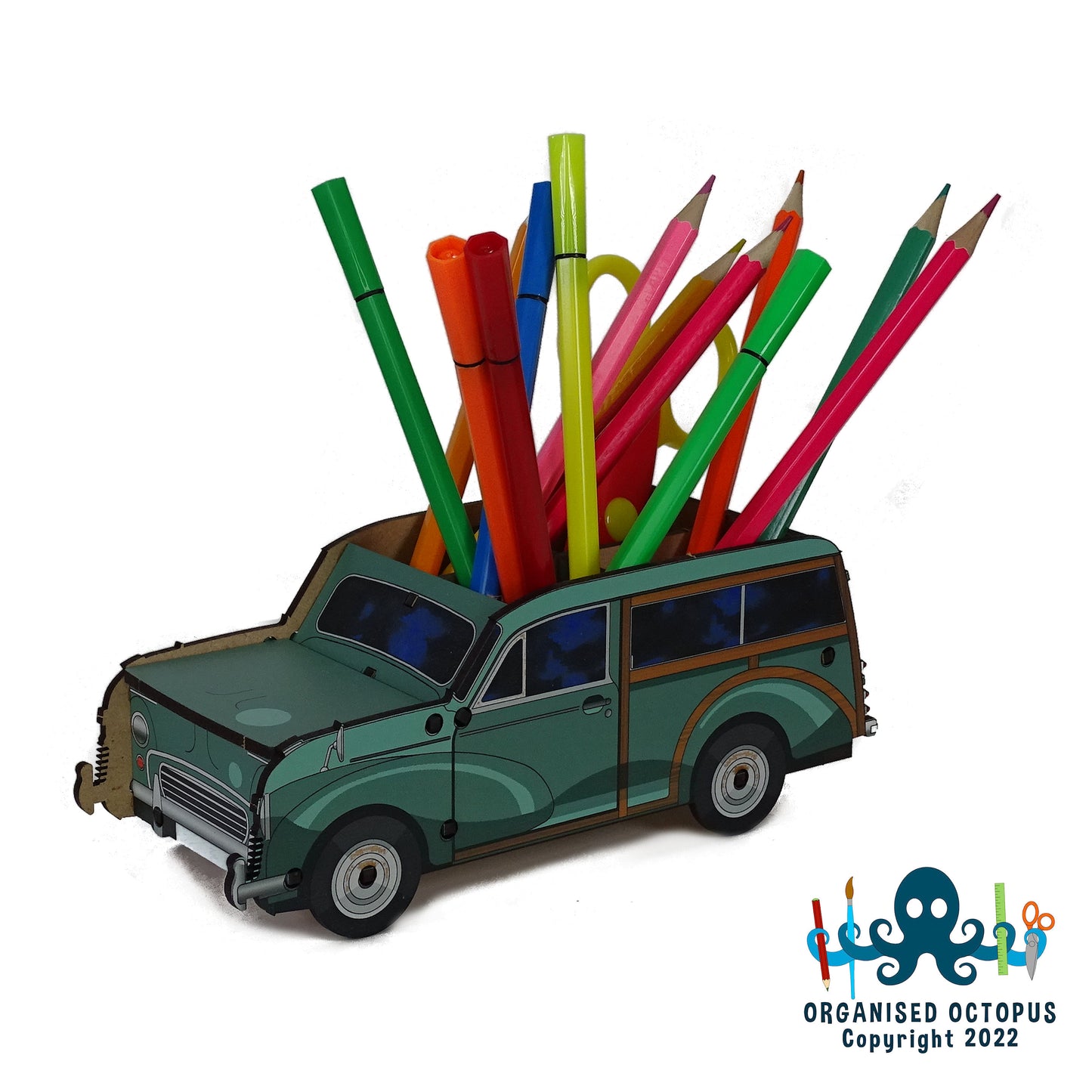 Green Morris Traveler with lift up bonnet