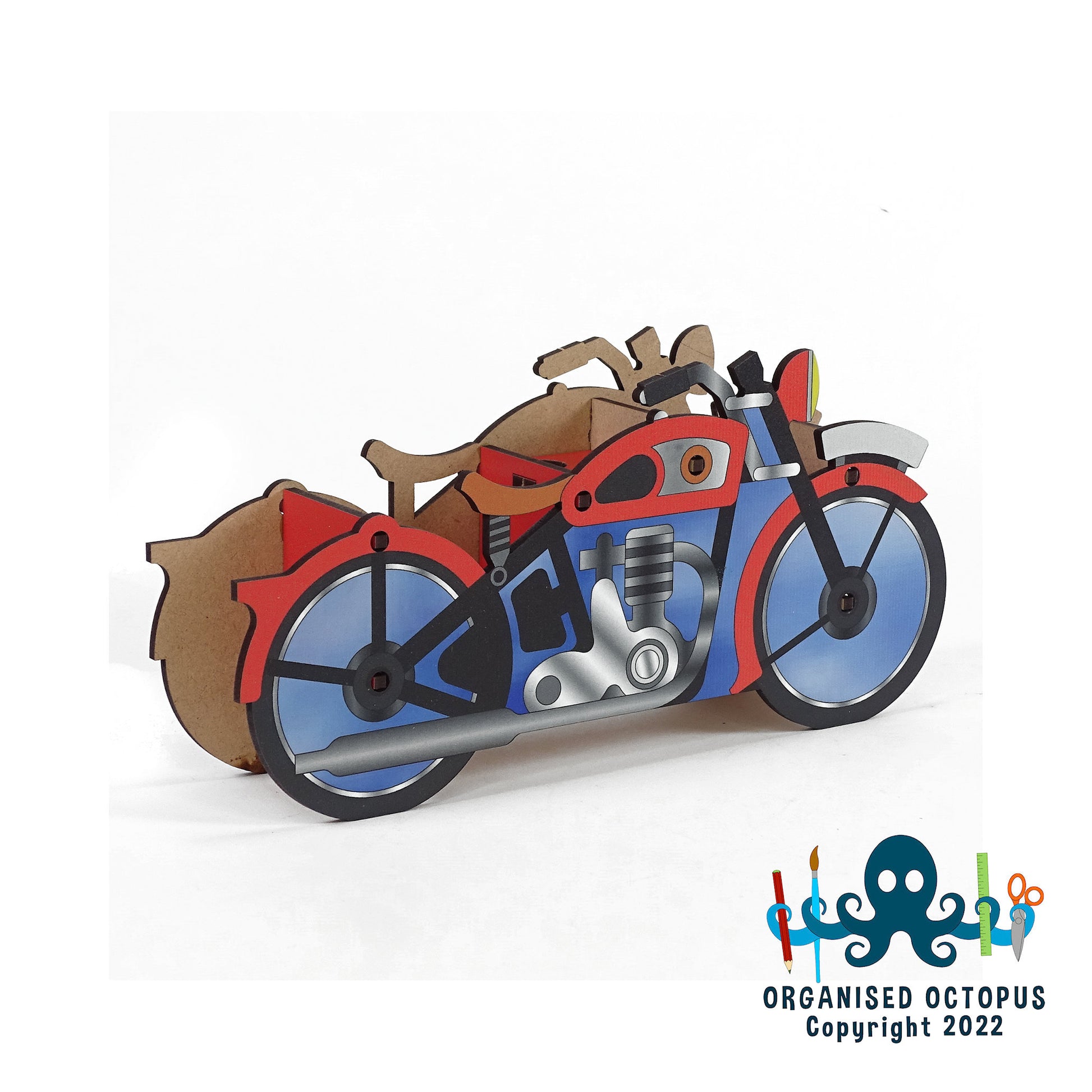 Classic Motorcycle - Red