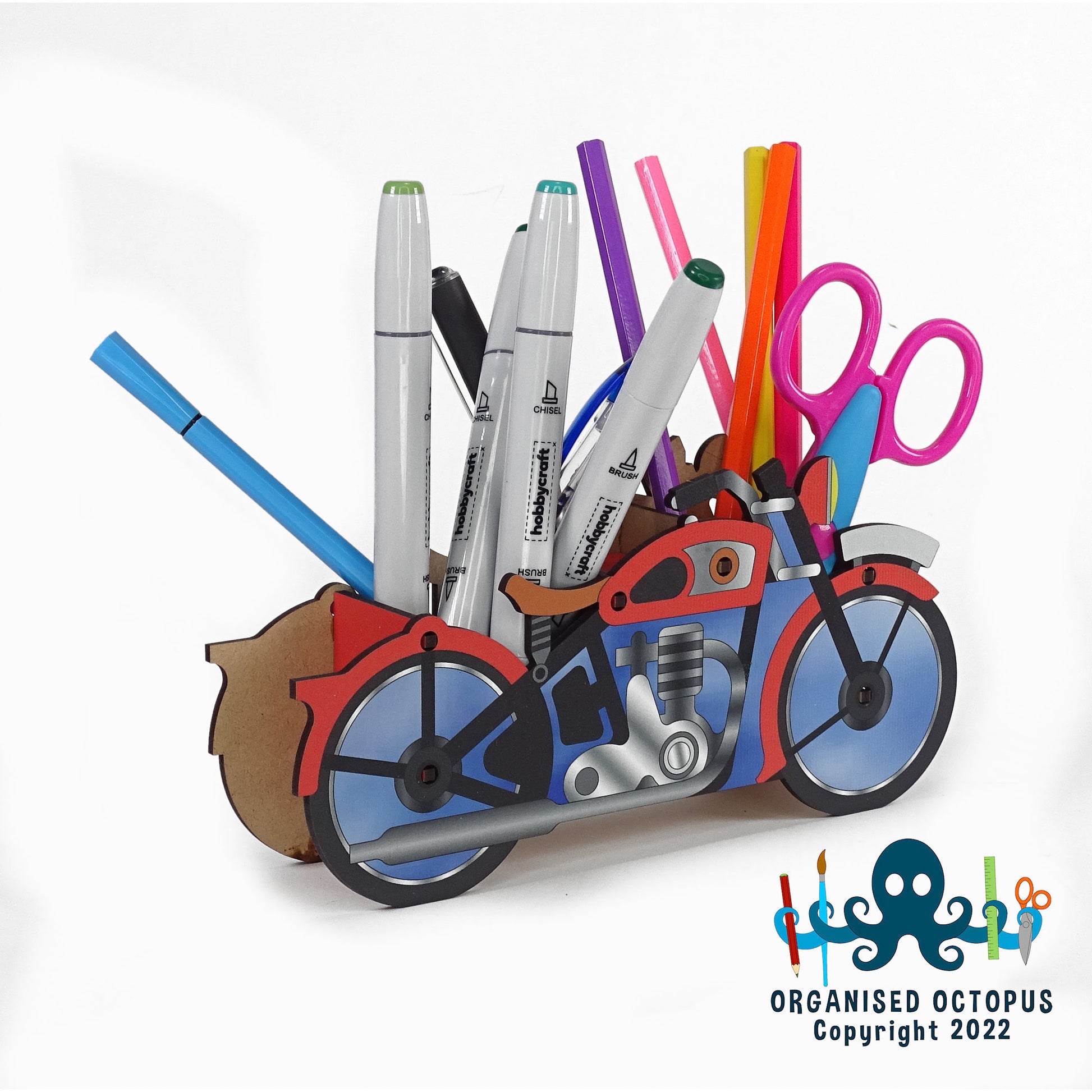 Classic Motorcycle - Red