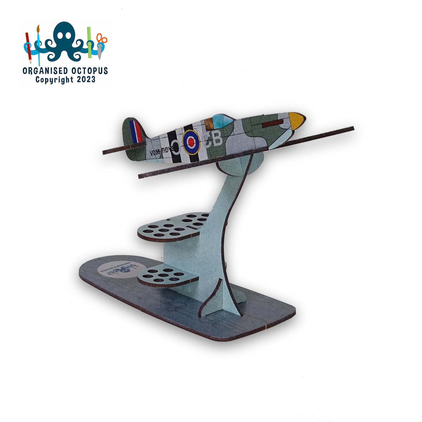 Super Marine Spitfire Brush Holder (Green - Grey)