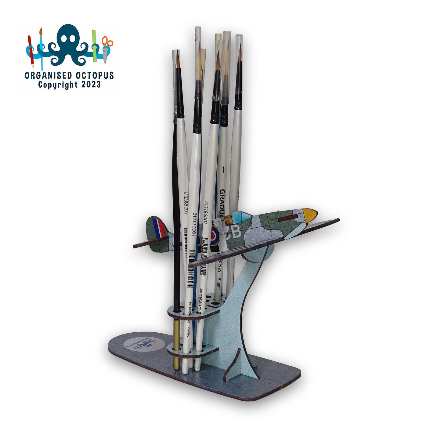 Super Marine Spitfire Brush Holder (Green - Grey)