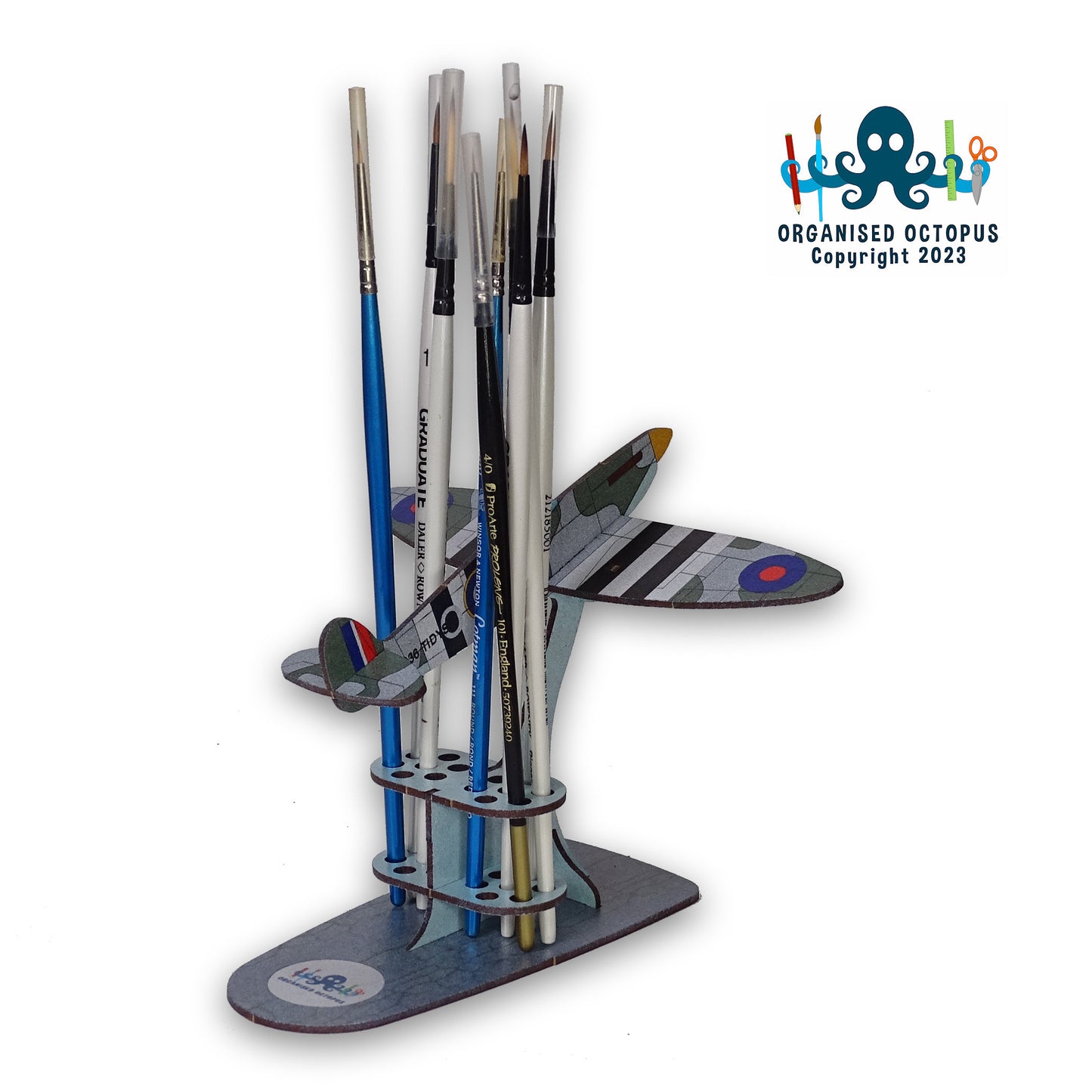 Super Marine Spitfire Brush Holder (Green - Grey)