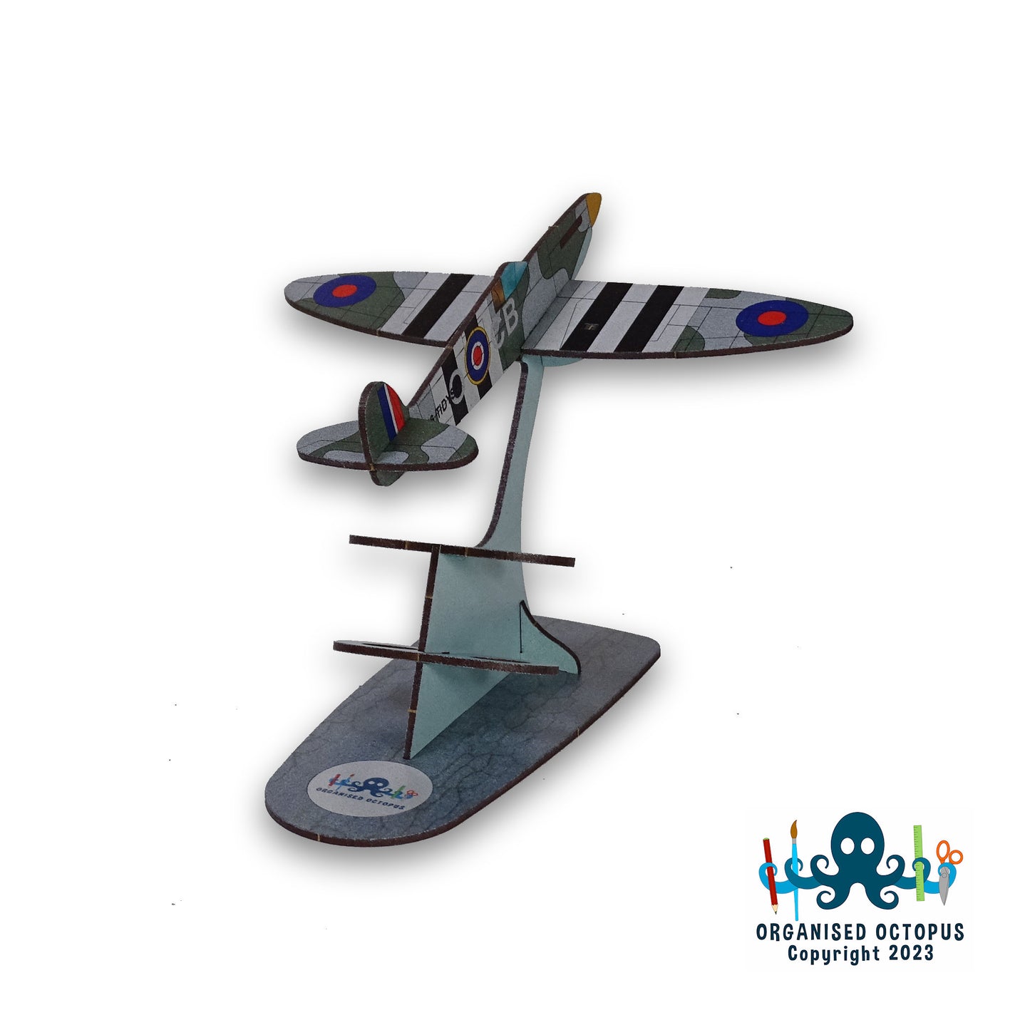 Super Marine Spitfire Pen Holder (Green - Grey)