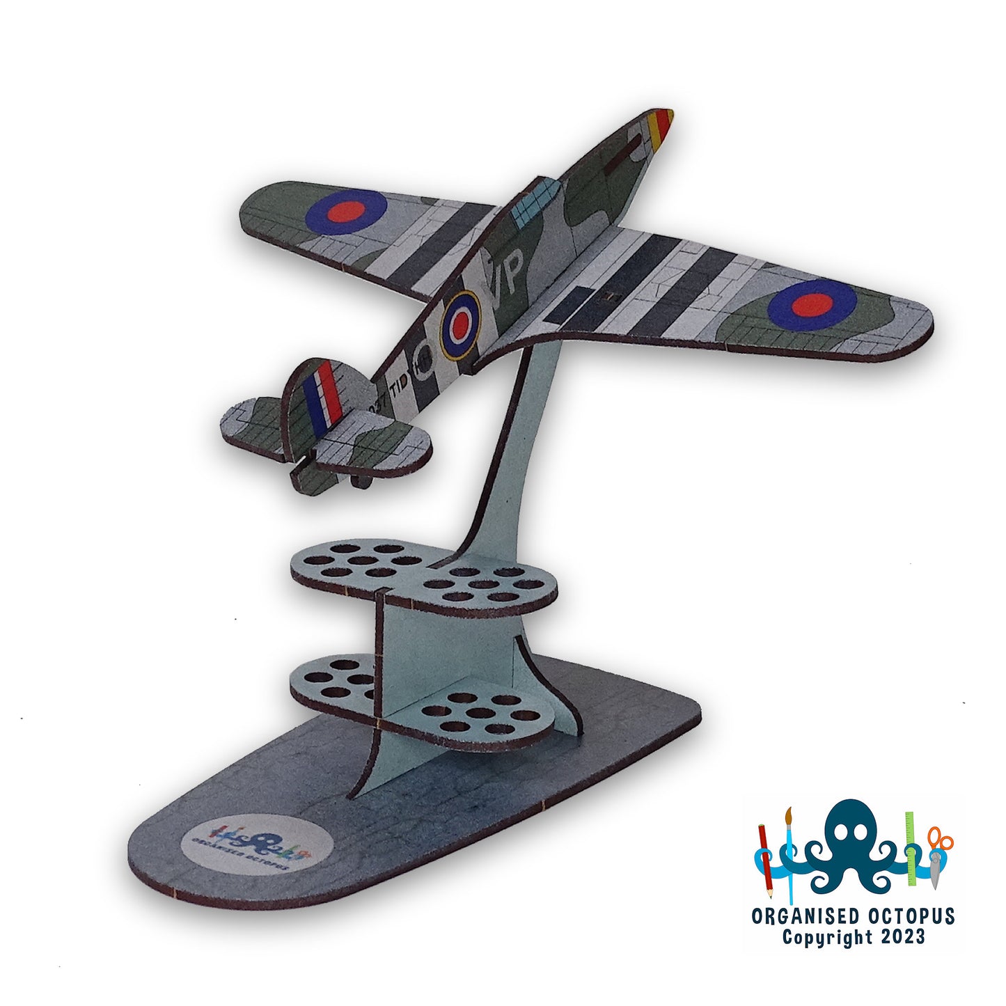 Hawker Hurricane Brush Holder (Green - Grey)