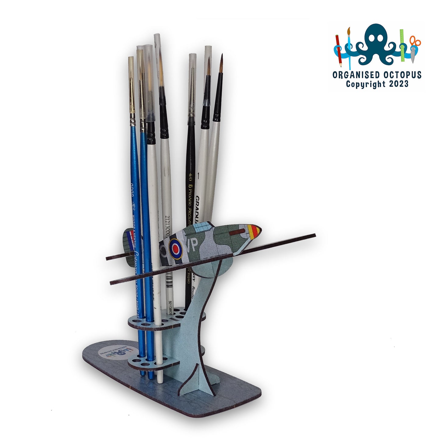 Hawker Hurricane Brush Holder (Green - Grey)