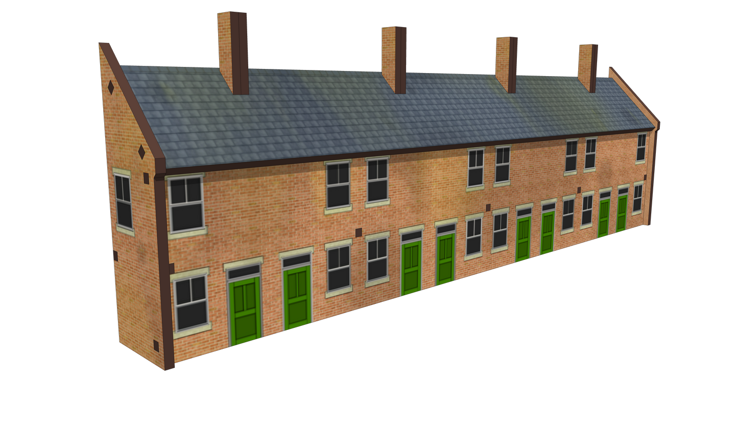8 Terrace Houses with corner shop or pub