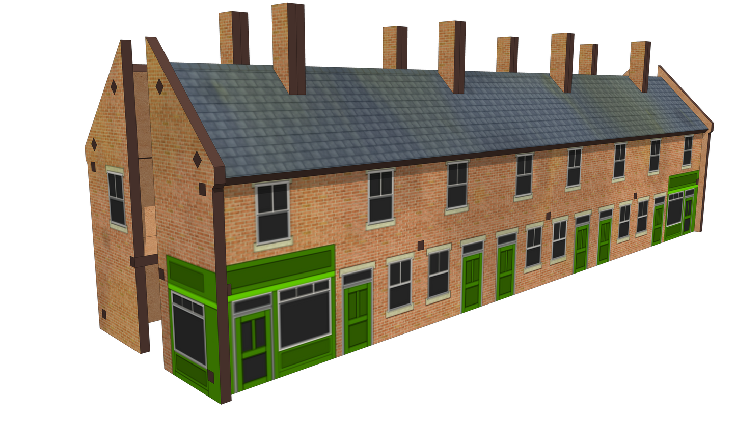 8 Terrace Houses with corner shop or pub