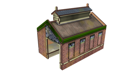 Brick Single Track Shed