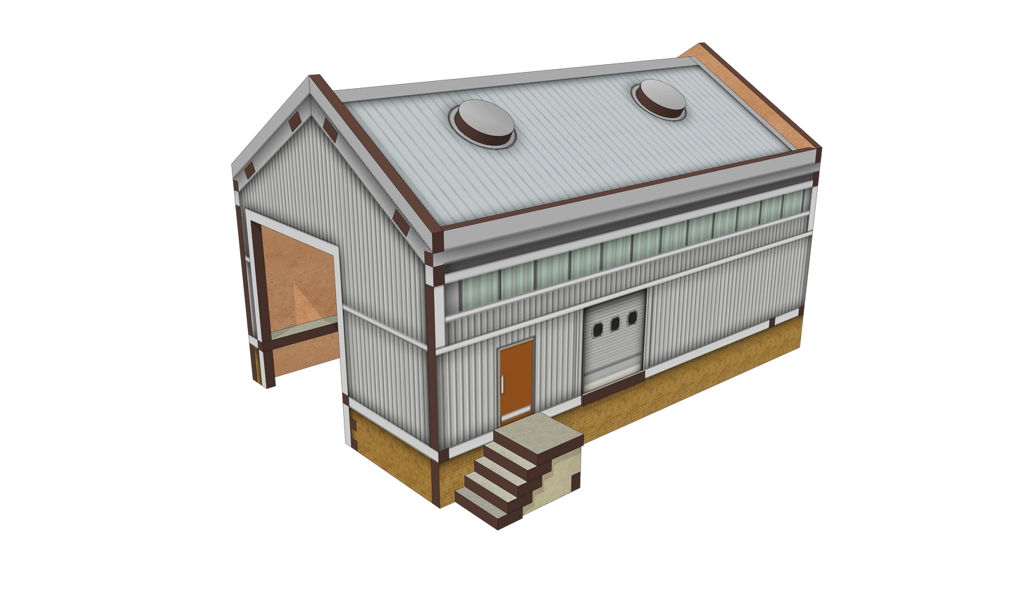 Modern Single Track Shed (Short)