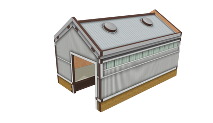 Modern Single Track Shed (Short)