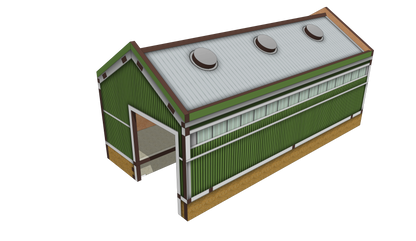 Modern Single Track Shed (Long)