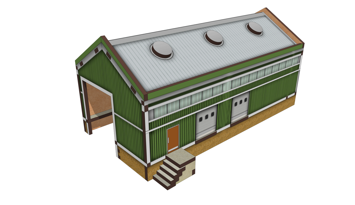 Modern Single Track Shed (Long)