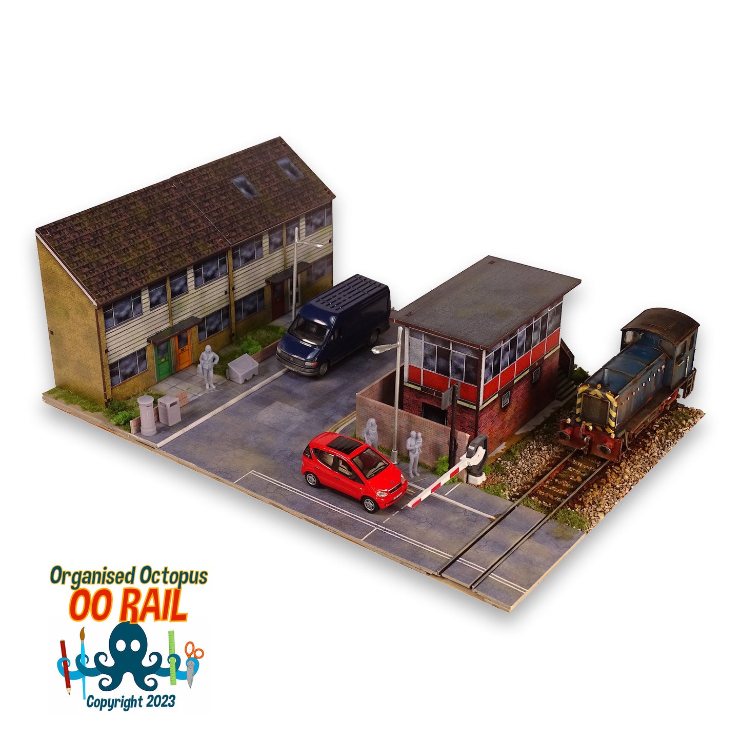 OO Scale 1980s White Clap Board Semi-Detached Houses