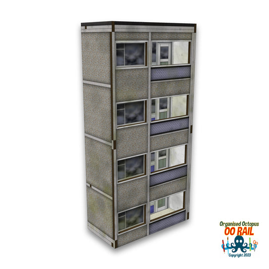 OO Scale Block of Flats - Residential Module