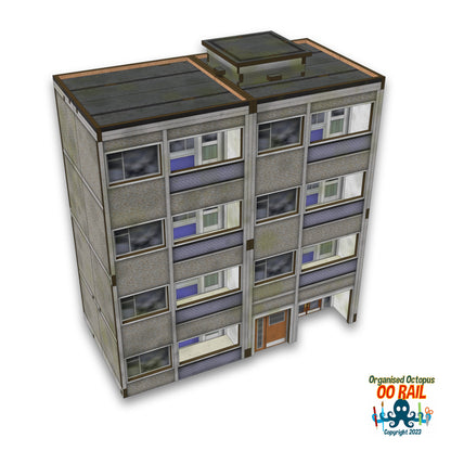 OO Scale Block of Flats - Residential Module