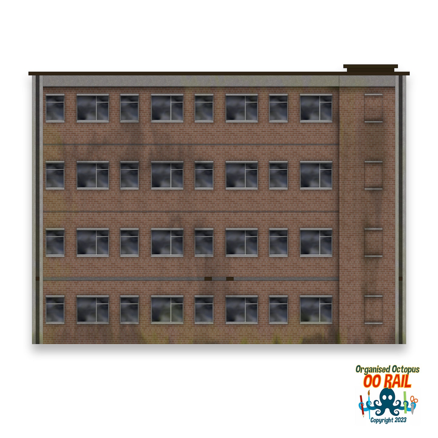 OO Scale 1950s Block of Flats -Backs