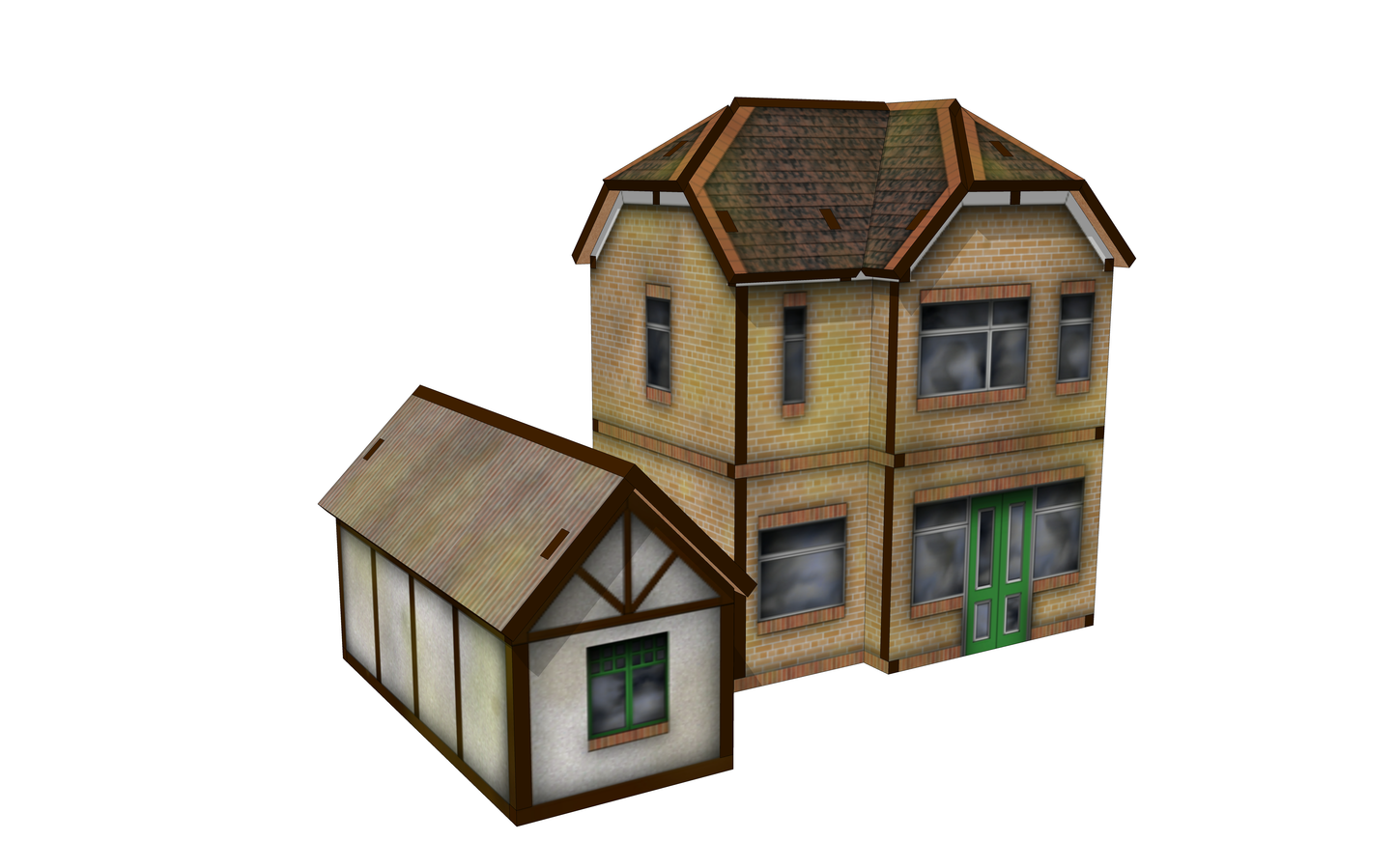 OO Scale 1930s Style Detached House with Garage