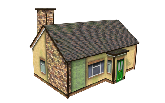OO Scale 1970s Style Bungalow