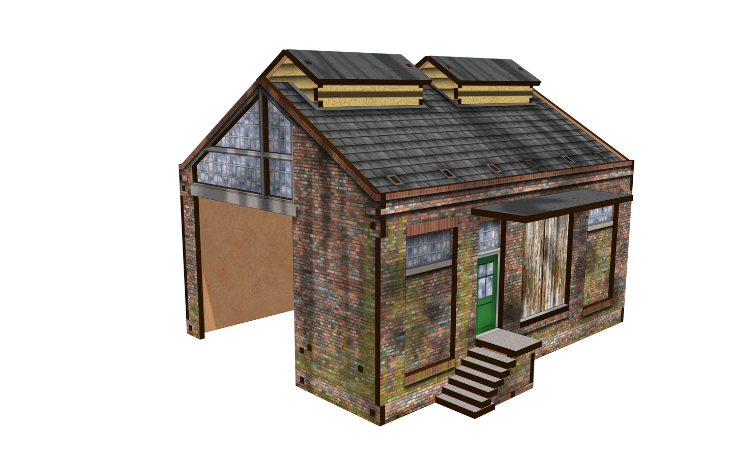 OO Scale 1930s Brick Built Engine Shed