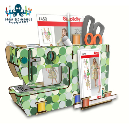 Sew Tidy Sewing Machine (Green Circles)