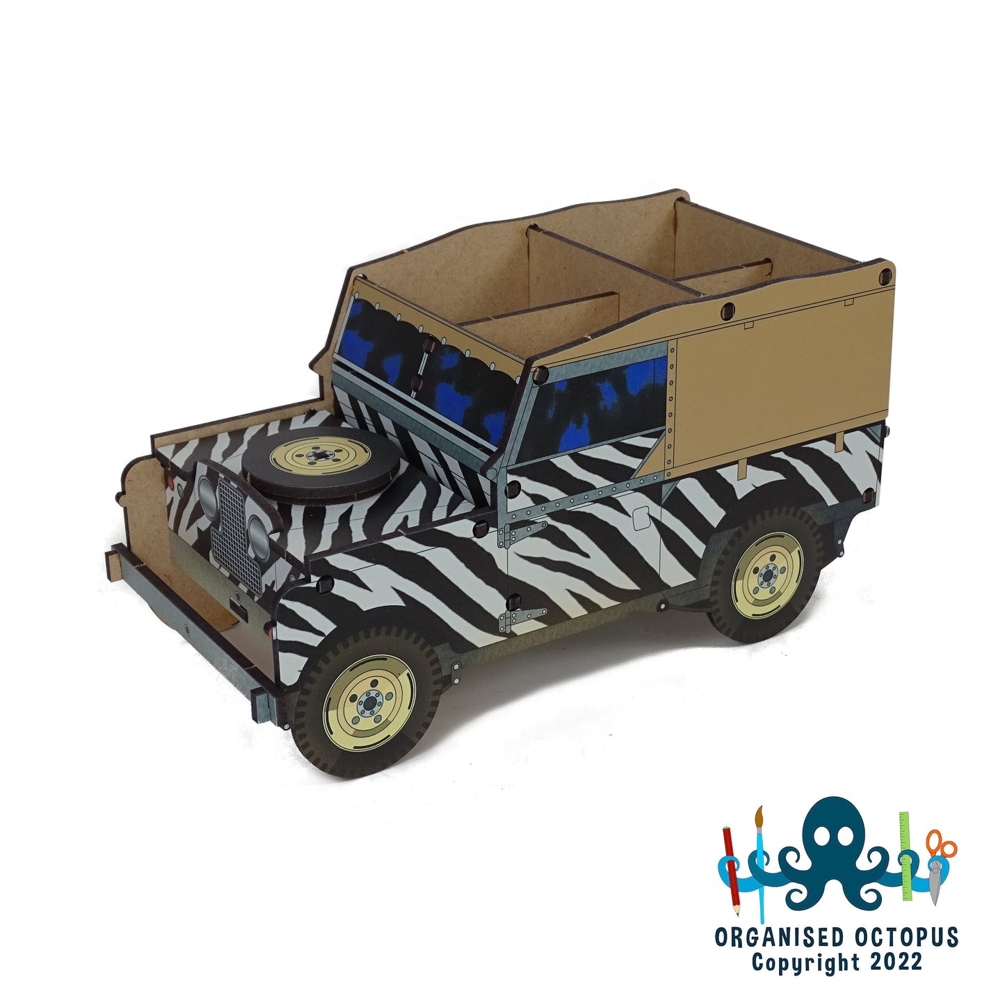 SWB Land Rover - Safari Zebra Pattern